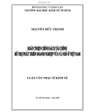 Luận văn Thạc sĩ Kinh tế: Hoàn thiện chính sách tài chính hỗ trợ phát triển doanh nghiệp vừa và nhỏ ở Việt Nam