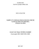 Luận văn Thạc sĩ Nông nghiệp: Nghiên cứu chuỗi giá trị ngành hàng thịt bò tại huyện miền núi Minh Hoá, tỉnh Quảng Bình