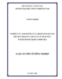 Luận án Tiến sĩ: Nghiên cứu ảnh hưởng của chính sách đất đai đến quy hoạch và quản lý sử dụng đất ở tỉnh Mondulkiri-Campuchia