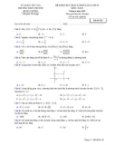 Đề thi khảo sát môn Toán lớp 12 năm 2022 có đáp án (Lần 4) - Trường THPT chuyên Hùng Vương, Phú Thọ (Mã đề 122)
