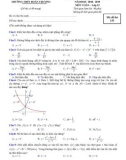 Đề thi KSCL cuối kì 1 môn Toán 12 năm 2018-2019 có đáp án - Trường THPT Đoàn Thượng