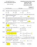 Đề thi KSCL cuối HK1 môn Toán 11 năm 2018-2019 có đáp án - Trường THPT Đoàn Thượng