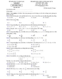 Đề thi KSCL học kì 2 môn Toán lớp 10 năm 2020-2021 có đáp án - Sở GD&ĐT Nam Định (Mã đề 202)