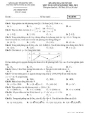 Đề thi chuyên đề môn Toán 10 năm 2018-2019 có đáp án - Trường THPT Dương Quảng Hàm