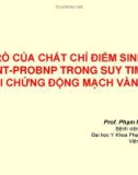 Bài giảng Vai trò của chất chỉ điểm sinh học NT-PROBNP trong suy tim và hội chứng động mạch vành cấp