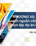 Bài giảng Lập và phân tích dự án: Chương 7 - Lê Đức Anh