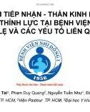 Bài giảng Nghe kém tiếp nhận - thần kinh nặng sâu ở trẻ khám thính lực tại Bệnh viện Nhi Đồng 1: Tỷ lệ và các yếu tố liên quan