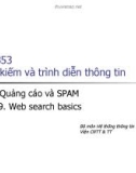 Bài giảng Tìm kiếm và trình diễn thông tin - Bài 17: Quảng cáo và SPAM