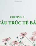 Bài giảng Sinh học đại cương - Chương 3: Cấu trúc tế bào