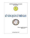 Tìm hiểu về Kỹ năng quản lý thời gian