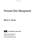 Personal time management