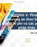 Bài giảng lập và phân tích dự án: Chương 5 - Lê Đức Anh