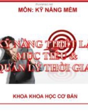 Kỹ năng thiết lập mục tiêu và quản lý thời gian