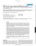 Báo cáo y học: Sequence and structural analysis of BTB domain proteins