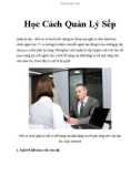 Học Cách Quản Lý Sếp