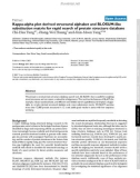 Báo cáo y học: Kappa-alpha plot derived structural alphabet and BLOSUM-like substitution matrix for rapid search of protein structure database