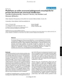 Báo cáo y học: PhyloFacts: an online structural phylogenomic encyclopedia for protein functional and structural classification