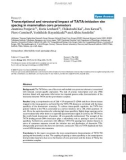 Báo cáo y học: Transcriptional and structural impact of TATA-initiation site spacing in mammalian core promoters