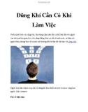 Dũng Khí Cần Có Khi Làm Việc