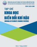 Tạp chí Khoa học Biến đổi khí hậu: Số 12 - tháng 12/2019