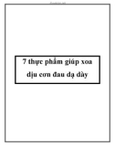 7 thực phẩm giúp xoa dịu cơn đau dạ dày