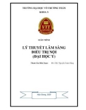 Bài giảng Lý thuyết lâm sàng điều trị nội: Phần 1 - Trường ĐH Võ Trường Toản