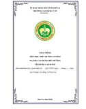 Giáo trình Điều dưỡng cơ sở 2 (Ngành: Điều dưỡng - Cao đẳng) - Trường Cao đẳng Y tế Sơn La