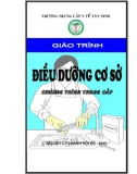 Giáo trình Điều dưỡng cơ sở (Trình độ: Trung cấp) - Trường Trung cấp Y tế Tây Ninh