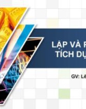 Bài giảng Lập và phân tích dự án: Chương 1 - Lê Đức Anh