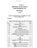 Phân tích đặt điểm cấu tạo, khai thác kỹ thuật và sử dụng phanh động cơ, chương 20