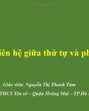 Bài giảng Toán lớp 8 bài 2: Liên hệ giữa thứ tự và phép nhân - GV. Nguyễn Thị Thanh Tâm