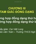 Bài giảng Toán lớp 8: Chương 3 - GV. Cai Việt Long