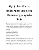 Gợi ý phân tích tác phẩm Người lái đò sông Đà của tác giả Nguyễn Tuân