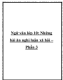 Những bài văn nghị luận xã hội – Phần 3