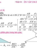 Bài giảng Hình học lớp 8 - Tiết 53: Ôn tập chương 3