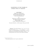 Báo cáo toán học: ASYMPTOTICS OF THE NUMBER OF k-WORDS WITH AN -DESCENT