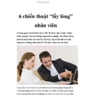 6 chiến thuật 'lấy lòng' nhân viên