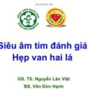 Bài giảng Siêu âm tim đánh giá hẹp van hai lá