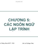 Bài giảng Tin học đại cương: Chương 5 - Lê Thị Ngọc Thảo