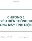 Bài giảng Tin học đại cương: Chương 3 - Lê Thị Ngọc Thảo