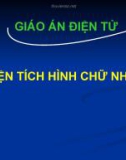 Giáo án điện tử môn Toán lớp 3 - Bài: Diện tích hình chữ nhật