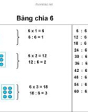 Giáo án điện tử môn Toán lớp 3 - Bài: Bảng chia 6