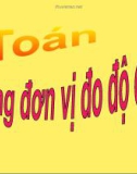 Giáo án điện tử môn Toán lớp 3 - Bài: Bảng đơn vị đo độ dài