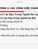 Bài giảng Điều hành hoạt động nhà hàng-Bar - Chương 2: Các công việc chuẩn bị (ThS. Nguyễn Sơn Tùng)