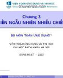 Bài giảng Xác suất thống kê: Chương 3.2 - Phân phối xác suất của biến ngẫu nhiên