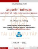 Bài giảng Xác suất thống kê: Chương 3 - TS. Phan Thị Hường