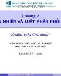 Bài giảng Xác suất thống kê: Chương 2.1 - Biến ngẫu nhiên