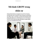 Mô hình GROW trong nhân sự