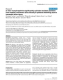 Báo cáo y học: In vitro norepinephrine significantly activates isolated platelets from healthy volunteers and critically ill patients following severe traumatic brain injury