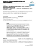 báo cáo khoa học: Influence of a portable audio-biofeedback device on structural properties of postural sway